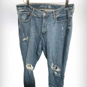 NWOT Old Navy high rise curvy OG straight jeans distressed size 16